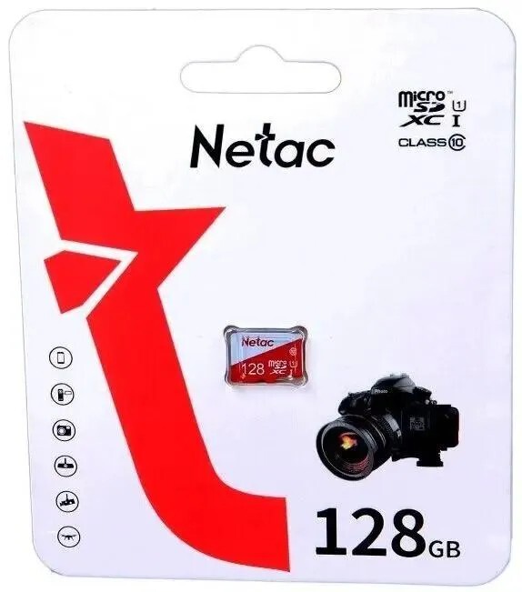Карта памяти Netac MicroSDXC P500 ECO 128GB