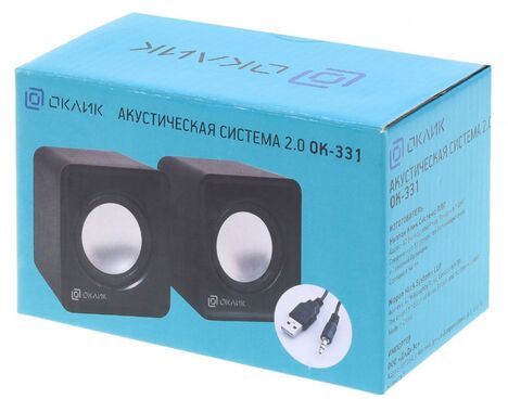Колонки Oklick 2.0 OK-331 (черный)