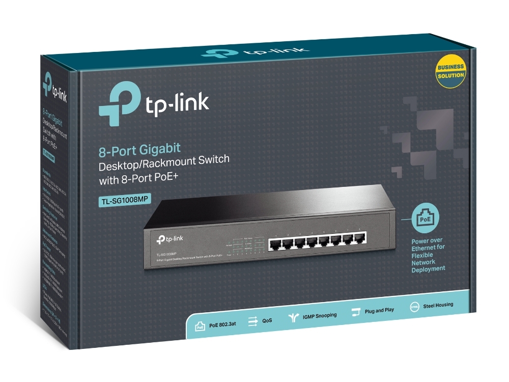 Коммутатор TP-LINK TL-SG1008MP