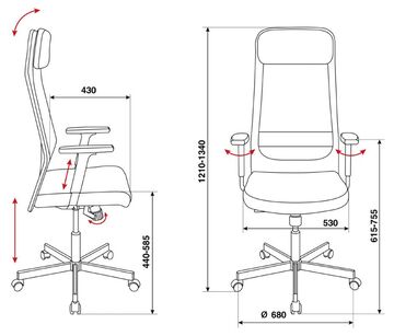 Кресло руководителя Бюрократ  T-995