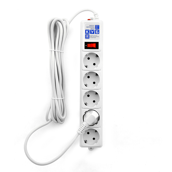 

Сетевой фильтр Powercube Сетевой фильтр SPG-B-15-WHITE 5м (5 розеток)
