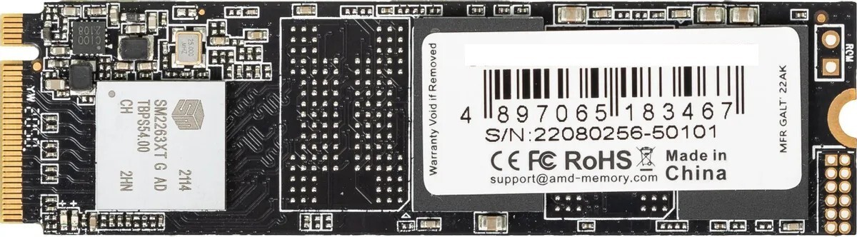 Внутренний твердотельный накопитель AMD PCI-E x4 256GB
