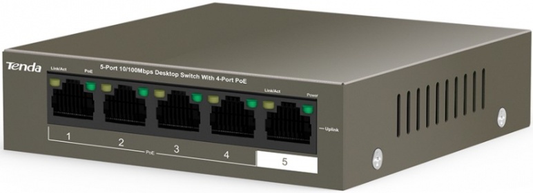 Коммутатор TENDA TEF1105P-4-38W