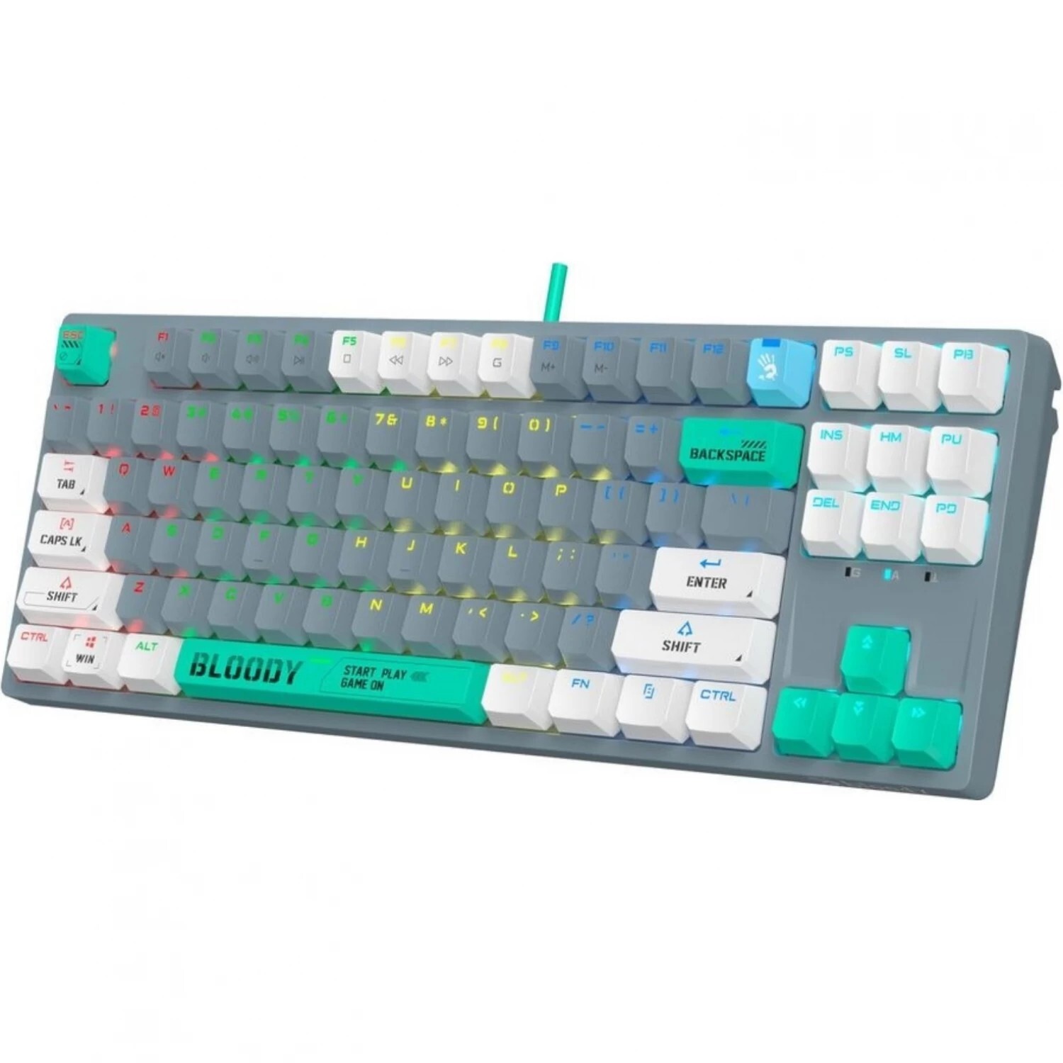 Клавиатура A4tech Bloody S87 Energy S87 USB ENERGY ASH, цвет серый