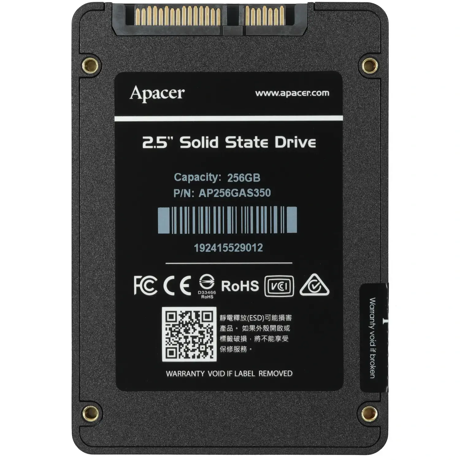Внутренний твердотельный накопитель Apacer PANTHER AS350 256GB