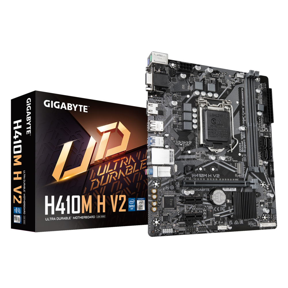 Материнская плата Gigabyte LGA1200 Intel Q470 H410M H V2 2.1