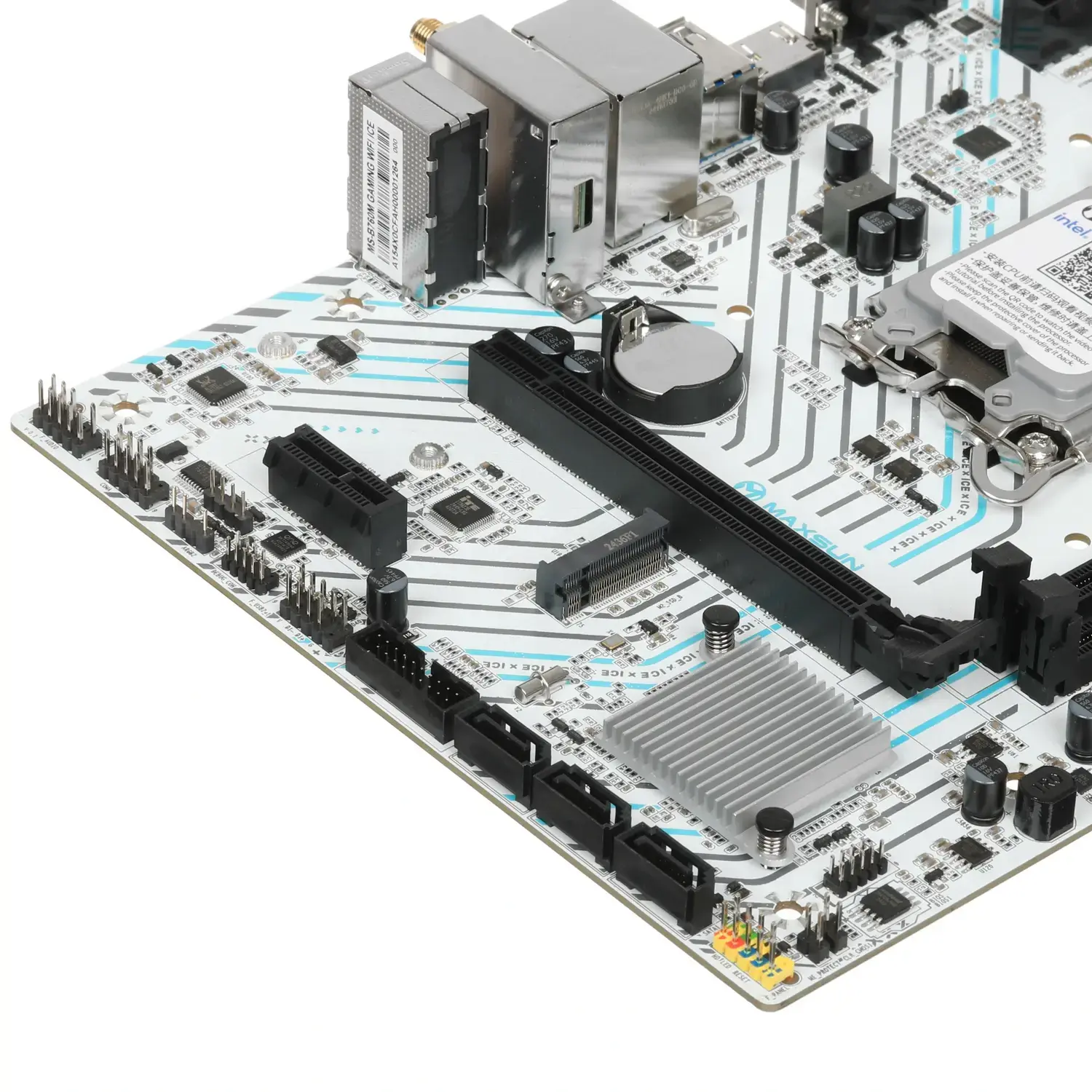 Материнская плата Maxsun LGA 1700 Intel B760 B760M GAMING WIFI ICE