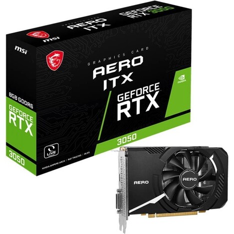 Видеокарта MSI GeForce RTX 3050 8 ΓБ Retail