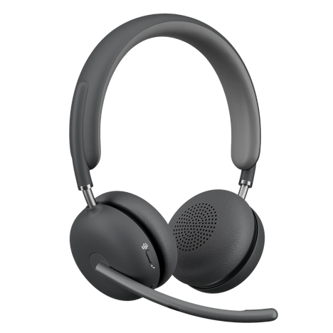 Bluetooth-гарнитура Logitech Zone Wireless 2 UC Graphite (with receiver), цвет черный