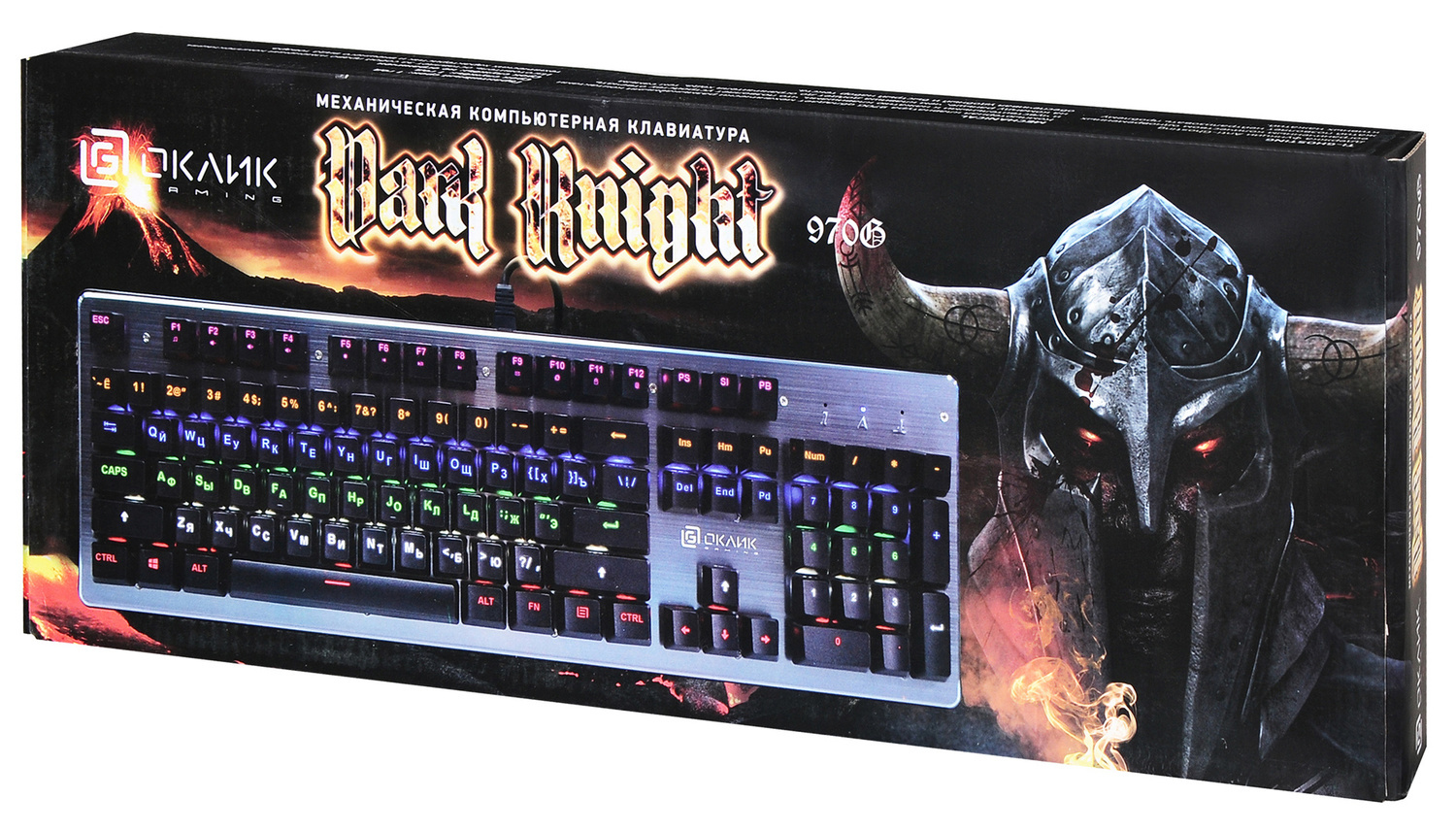 Клавиатура Oklick KeyBoard 970G Dark Knight 499578, цвет черный