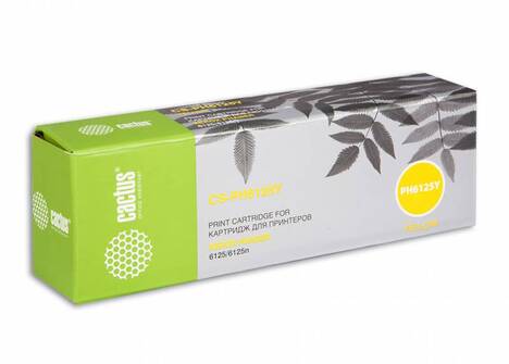 Тонер-картридж желтый Cactus CS-PH6125Y