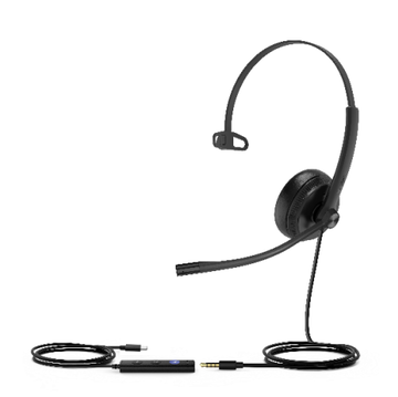 Гарнитура с 1 наушником Yealink UH34 SE Mono UC, цвет черный