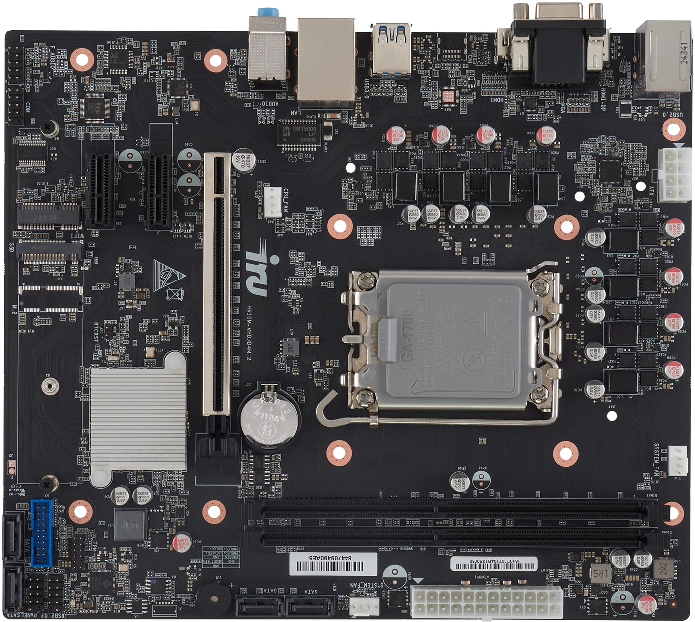 Материнская плата IRU LGA 1700 Intel H610 H610M-VHD/D4M.2