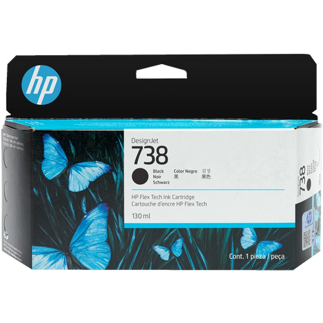 Картридж черный HP Inc. 738 130мл, 498N4A