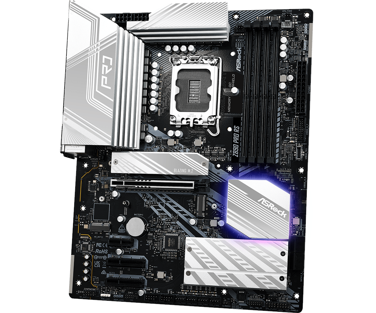 Материнская плата ASRock LGA 1851 Intel Z890 Z890 PRO RS