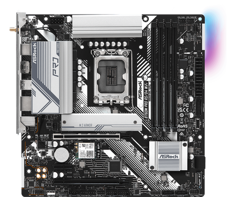 Материнская плата ASRock LGA 1700 Intel B760 B760M PRO RS/D4 WIFI