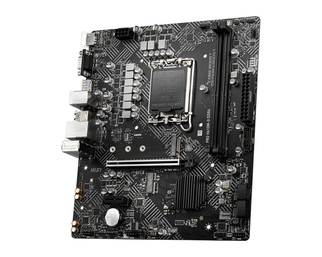 Материнская плата MSI Intel H610 PRO H610M-G DDR4 (плохая упаковка)