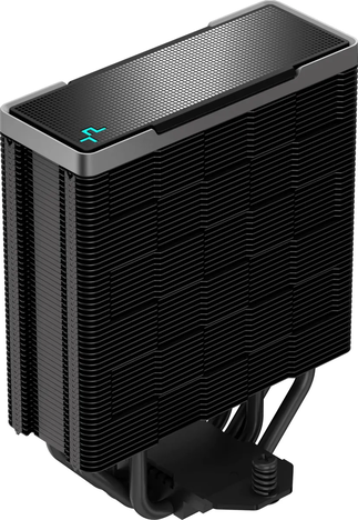 Вентилятор Deepcool AK400 ZERO DARK (Height 155mm, 6mm x 4pcs, Fan 120mm, 500;1850RPM ±10%, < 29 dB(A), 4-pin PWM, TDP 220W, Al+Cu, Screw, Socket AMD AM5/AM4, Intel LGA1700/1200/115x) (727804)