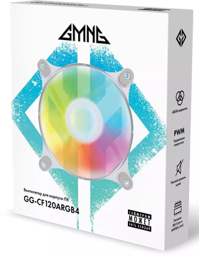 Вентилятор GMNG Вентилятор GG-CF120ARGB4-PWMWH ARGB