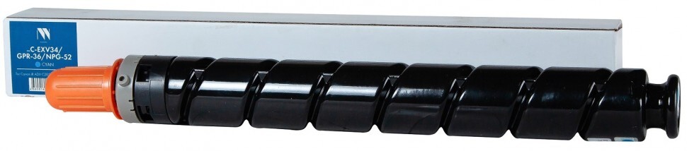 Тонер-картридж голубой NVPrint для Canon, NV-CEXV34/GPR36/NPG52C