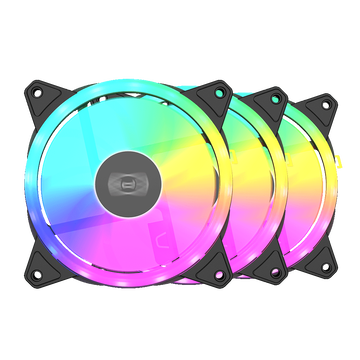 Вентилятор PCCooler кулер для корпуса F3 T120 ARGB BK 3IN1