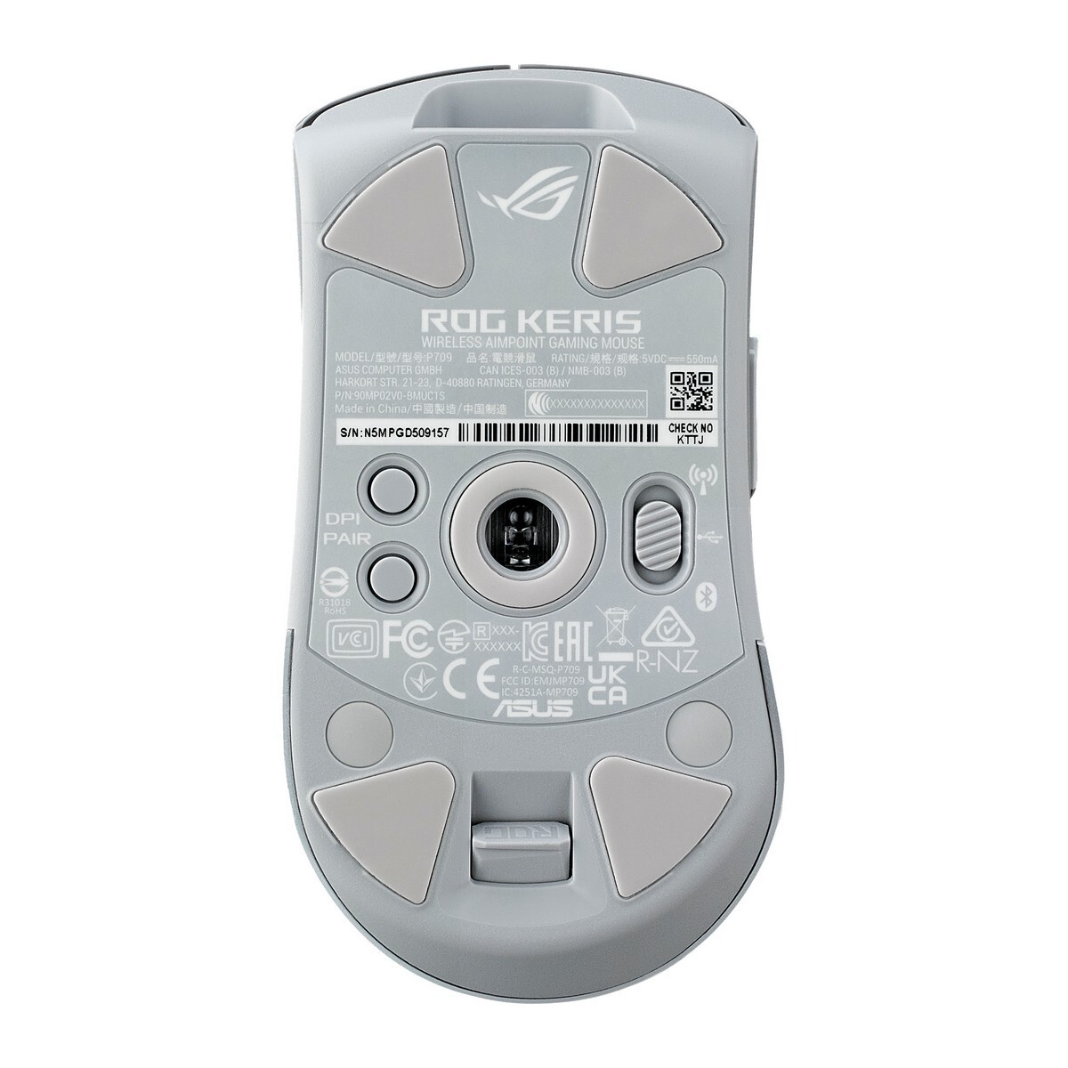 Мышь ASUS ROG Keris Wireless AimPoint P709 90MP02V0-BMUA10, цвет белый