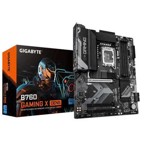 Материнская плата Gigabyte B760 GAMING X GEN5 Soc-1700 Intel B760 4xDDR5 ATX AC`97 8ch(7.1) 2.5Gg RAID+HDMI+DP