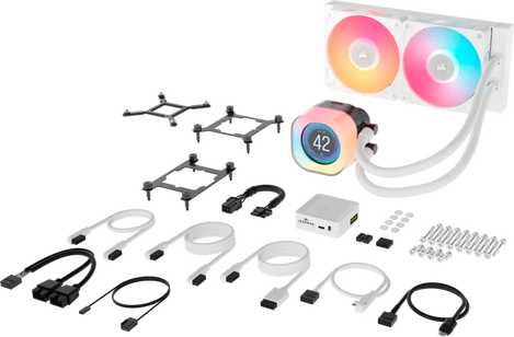 Кулер Процессорный Corsair Water Cooling System iCUE LINK TITAN 240 RX LCD