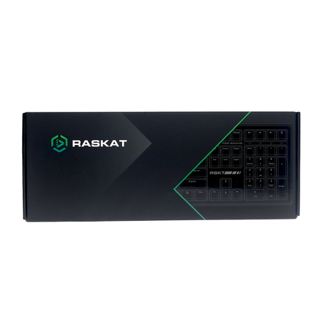 Клавиатура Raskat Клавиатура KM002-UV-GREEN, цвет темно-серый