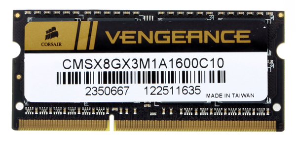 

Оперативная память Corsair Vengeance CMSX8GX3M1A1600C10, RTL