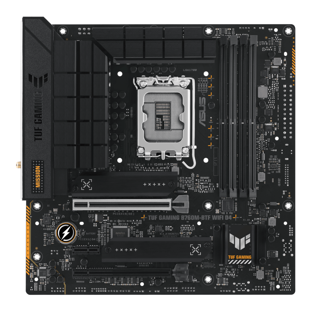 Материнская плата ASUS Intel B760 TUF GAMING B760M-BTF WIFI D4
