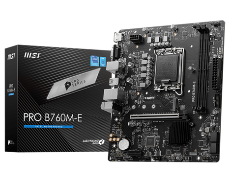 MSI PRO B760M-E LGA1700/B760/2xDDR5/mATX/HDMI, VGA
