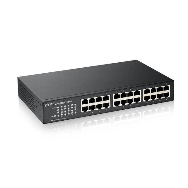 

Коммутатор Zyxel GS1100-24E, 24xGE, rack 19", бесшумный