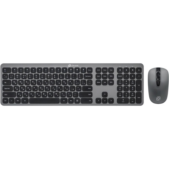 Клавиатура+мышь Oklick KB+M 300M 1488402, цвет серый