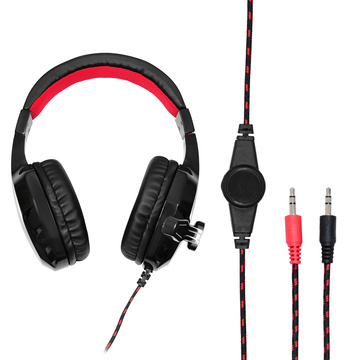 Наушники Oklick HS-L320G Phoenix, цвет красный/черный