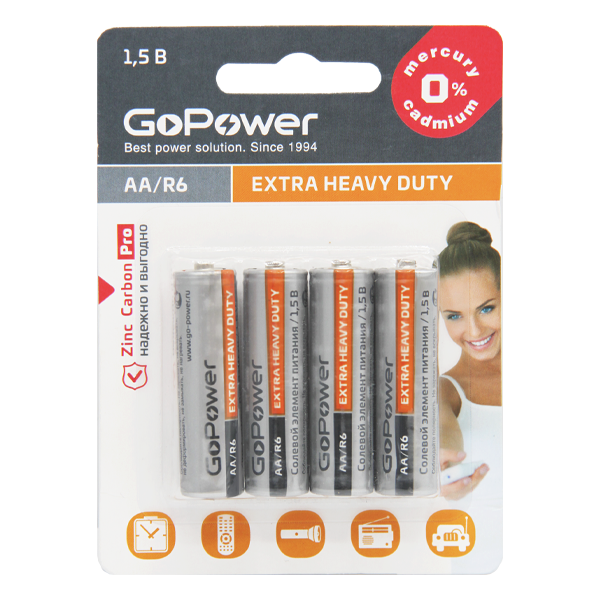 Аккумулятор для компьютерной техники GoPower Батарея Heavy Duty R6