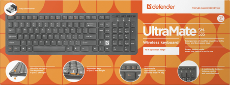 Клавиатура Defender UltraMate SM-535 45535, цвет черный