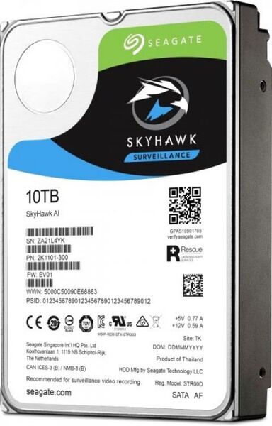 

Жесткий диск SEAGATE Skyhawk 3.5 10TB 7.2K SATA3