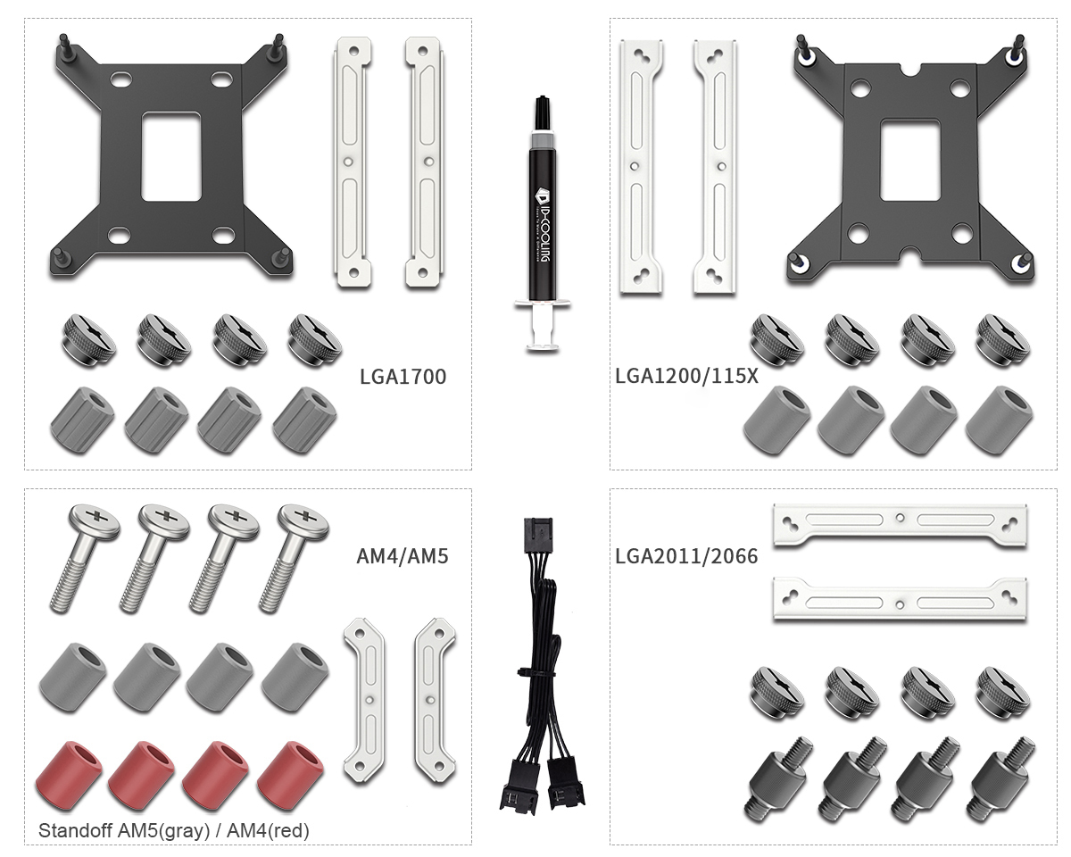 Кулер Процессорный ID-Cooling система водяного охлаждения DASHFLOW 360 Basic