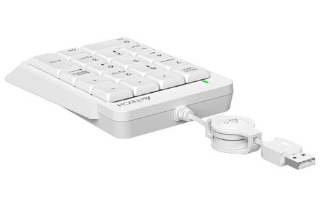 Клавиатура A4tech Числовой блок Fstyler FK13 FK13 USB ( WHITE ), цвет белый