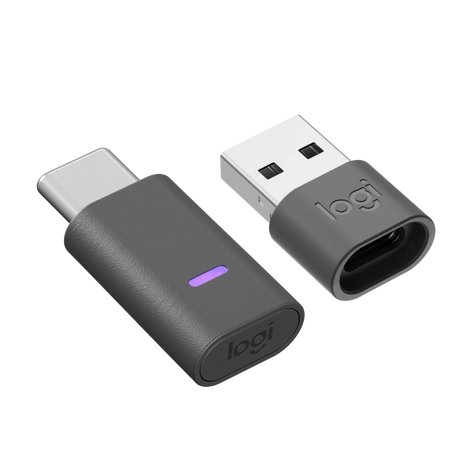 Bluetooth-гарнитура Logitech Zone Wireless 2 UC Graphite (with receiver), цвет черный