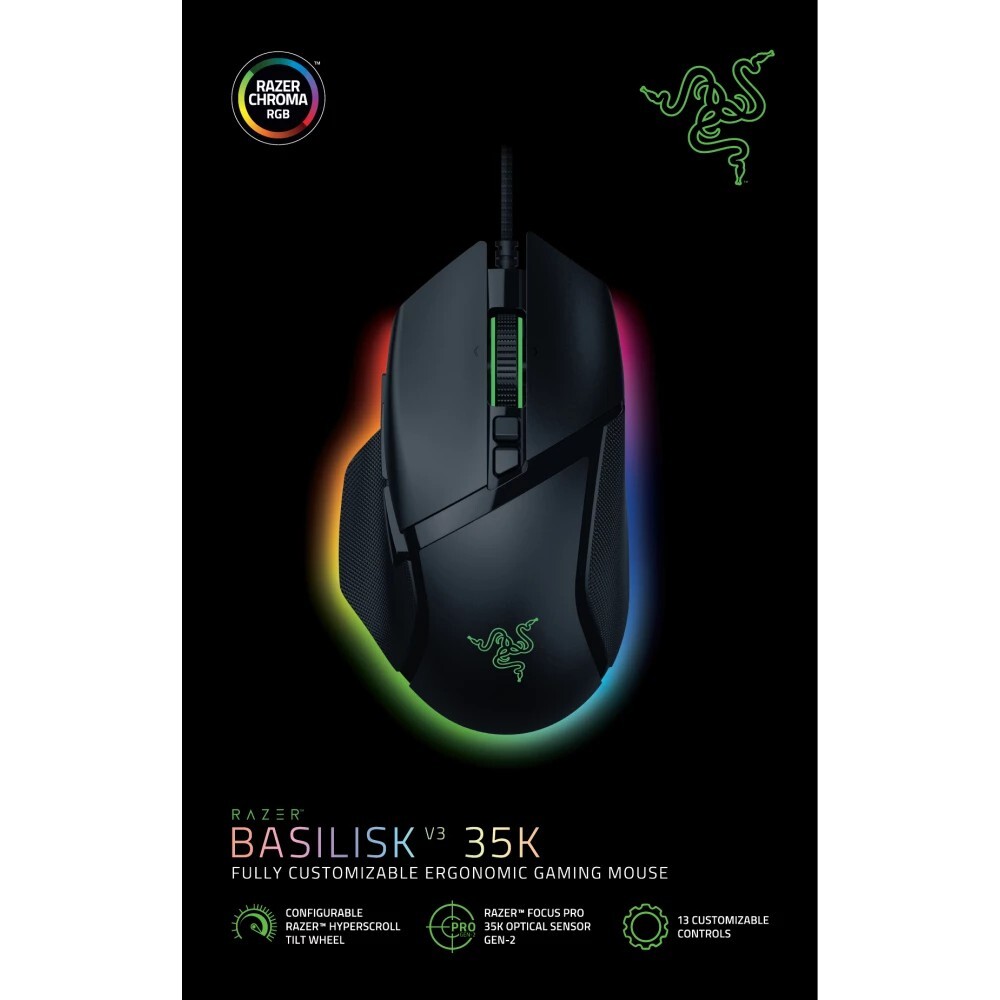 Мышь Razer Basilisk V3 35K RZ01-05230100-R3M1, цвет черный