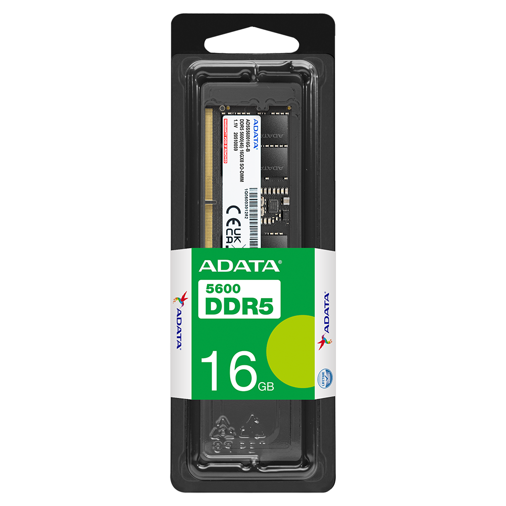 Оперативная память ADATA Laptop DDR5 5600МГц 16GB, AD5S560016G-S, RTL