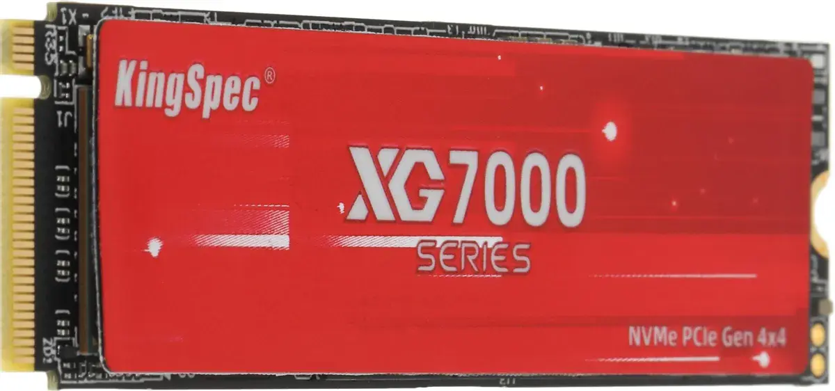 Внутренний твердотельный накопитель KINGSPEC XG7000 PCIe 4.0 x4, M.2 2280, NVMe 2 TB