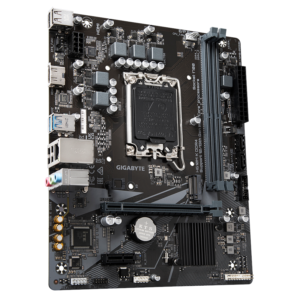 Материнская плата Gigabyte LGA 1700 Intel H610 H610M K DDR4