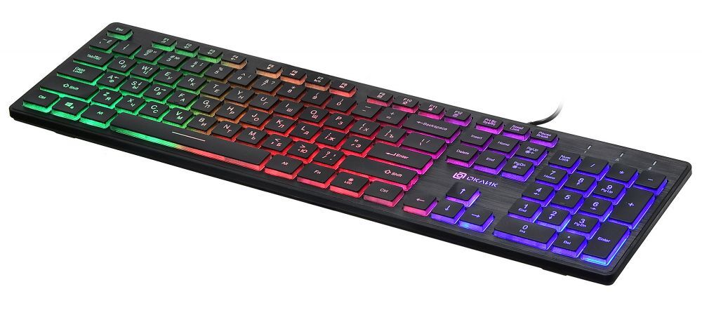 Клавиатура Oklick KeyBoard 550ML 1061617, цвет черный