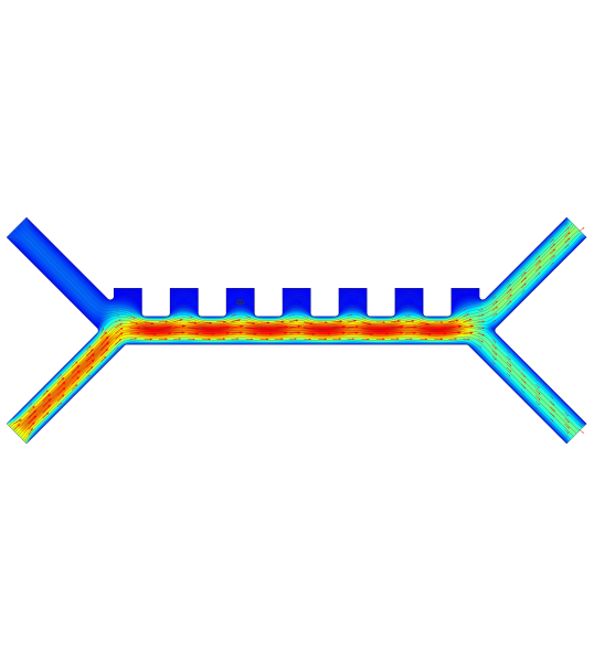 Модуль «Микрогидродинамика» для программы COMSOL Multiphysics®