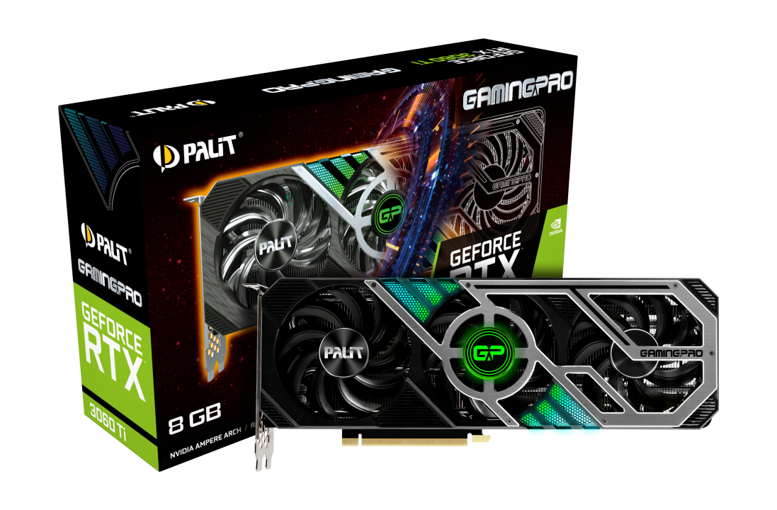 Видеокарта Palit GeForce RTX 3060 Ti 8 ΓБ Retail