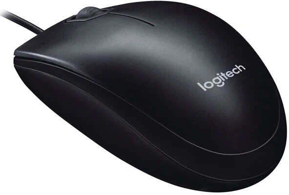 Мышь Logitech B100 910-006605, цвет черный