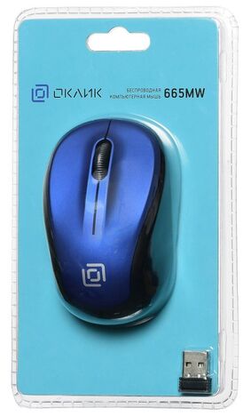 Мышь Oklick Мышь 665MW 1025132, цвет черный